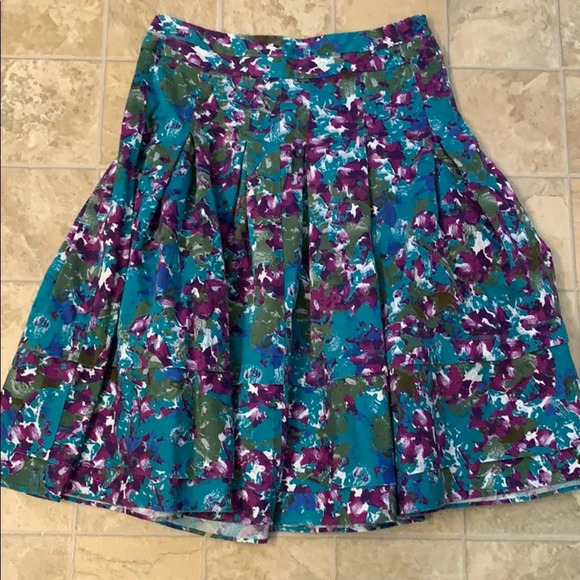 Kristin Davis Floral Skirt size 4 - Picture 1 of 6